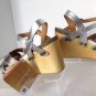 NEW FLOGG Piper Wedge Platform Sandals in Silver