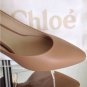 NEW Authentic CHLOE Leather Block Heel Slingback Pumps (Size 38)