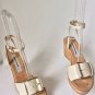 NEW Authentic STELLA McCARTNEY Vegan Leather & Wooden Wedge Sandals (Size 36)