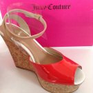NEW Juicy Couture Dafne Siren Red Patent/Natural Vacchetta (Size 7) - MSRP $298