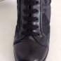 NEW Authentic PRADA Black & Camo Leather & Nylon Heeled Combat Boots (Size 37.5)