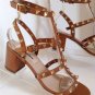 NEW VALENTINO Rockstud Triple-Strap Sandals (Size 36.5)  - MSRP $1,045.00!