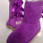 NEW UGG AUSTRALIA Woman's Bailey Bow Electric Violet/Purple Boots (Size 5 & 6)