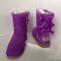 NEW UGG AUSTRALIA Woman's Bailey Bow Electric Violet/Purple Boots (Size 5 & 6)