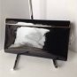 NEW Authentic JIMMY CHOO "CAYLA" BLACK PATENT LEATHER HINGE FLIP CLOSURE CLUTCH