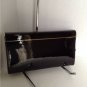 NEW Authentic JIMMY CHOO "CAYLA" BLACK PATENT LEATHER HINGE FLIP CLOSURE CLUTCH