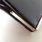 NEW Authentic JIMMY CHOO "CAYLA" BLACK PATENT LEATHER HINGE FLIP CLOSURE CLUTCH