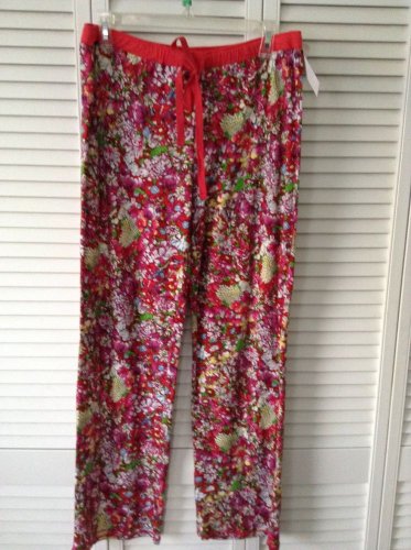 NWT Josie By Josie Sleep/Lounge Pants Red Floral (Size M) - MSRP $58.00