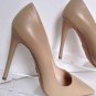 PRADA Beige (Nude) Leather Pointed-Toe Pumps (Size 37) - MSRP $650.00!