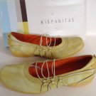 NEWvVintage Hispanitas (Chartreuse) LEATHER BALLET FLATS (Size 38) - $165.00!