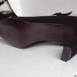 NEW OMBELINE PARIS "Gloria" Vintage Black Suede Crystal Buckle Strappy Pumps