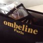 NEW OMBELINE PARIS "Gloria" Vintage Black Suede Crystal Buckle Strappy Pumps