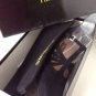 NEW OMBELINE PARIS "Gloria" Vintage Black Suede Crystal Buckle Strappy Pumps