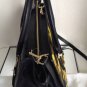 NEW Authentic MICHAEL KORS YELLOW CAMO/BLACK LEATHER LARGE SATCHEL- MSRP $548.00
