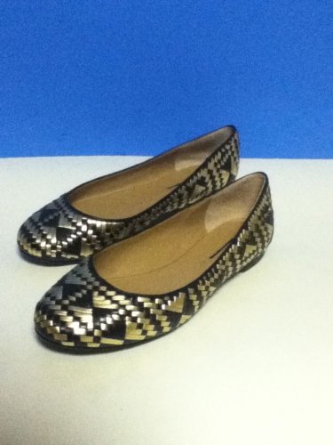 NEW Authentic REBECCA MINKOFF UMA WOVEN LEATHER BALLET FLATS (size 6.5)