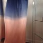 NEW Authentic CYNTHIA ROWLEY New York Blue & Peach Ombre Pleated Skirt