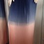 NEW Authentic CYNTHIA ROWLEY New York Blue & Peach Ombre Pleated Skirt