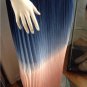 NEW Authentic CYNTHIA ROWLEY New York Blue & Peach Ombre Pleated Skirt