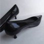 NEW Authentic Stuart Weitzman Black Poco Kitten Heels  (Size 6 M) - MSRP $355.00