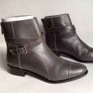 NEW Authentic POUR LA VICTORIE Londen Flat Ankle Boots - Charcoal (Size 6)