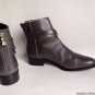 NEW Authentic POUR LA VICTORIE Londen Flat Ankle Boots - Charcoal (Size 6)