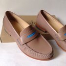 NEW Cole Haan Leather "Monroe" Penny Loafer In MAPLE SUGAR w/Blue (Size 6 M)