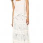 NEW Marchesa Voyage Tiered Maxi Skirt In Day Lily Blue  (Size S) - MSRP $695