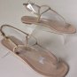 Authentic PRADA Patent Leather Thong Sandals in Blush (Size 38) - MSRP $390.00!