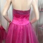 NEW C. W. DESIGN Short Pink Sequined Tulle Dress (Size L)