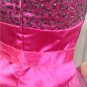 NEW C. W. DESIGN Short Pink Sequined Tulle Dress (Size L)