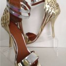 NEW GIVENCHY Gold & Silver Double Strap/Buckle Pumps (Size 37.5) - $995.00!