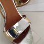 NEW GIVENCHY Gold & Silver Double Strap/Buckle Pumps (Size 37.5) - $995.00!