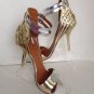 NEW GIVENCHY Gold & Silver Double Strap/Buckle Pumps (Size 37.5) - $995.00!