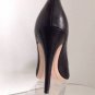 NEW Authentic ALICE + OLIVIA Dahlia Black Leather Pumps (Size 37.5) - MSRP $345