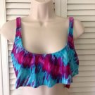 NWT The "Bikini Lab"  Flounce Bikini Top Separates, Size L Retail $40.00