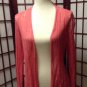 NEW Authentic EILEEN FISHER Open Ribbed Linen Cardigan in Dark Coral (Size XS)