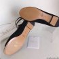 NEW Authentic CHLOE Peep-Toe Strappy Sandals in Black Suede (Size 38)-MSRP $840