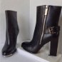 NEW SOLD-OUT Michael Kors Black JANELL Leather Ankle Boots (Size 35) - MSRP $550