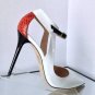 NEW Authentic JIMMY CHOO "Mystic" Mixed Media & Gloss Elaphe Pumps (Size 37)