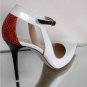 NEW Authentic JIMMY CHOO "Mystic" Mixed Media & Gloss Elaphe Pumps (Size 37)
