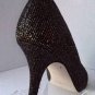NEW Authentic KATE SPADE Billie Glitter Lamé Peep-Toe Pumps (Size 7 B)