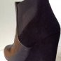 NEW Authentic CANDELA Leigh Croc-Embossed Leather & Suede Ankle Boots (Size 8)