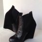 NEW Authentic CANDELA Leigh Croc-Embossed Leather & Suede Ankle Boots (Size 8)
