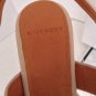 NEW GIVENCHY Beige Leather Thong Sandals w/Chain & Toggle Detail (Size 40)