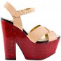 NEW Authentic KESLI DAGGER Brooklyn Darcie Beige Vachetta Sandals (Size 6 M)