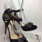 NEW Authentic JIMMY CHOO Lancer Crystal-Embellished Suede Sandals (Size 37)