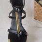 NEW DV by DOLCE VITA Black Leather Wedge Tremor Sandals
