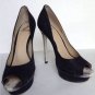 BRIAN ATWOOD "Florencia" Black Suede & Snakeskin Platform Pump (Size 38.5 / 8)