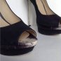 BRIAN ATWOOD "Florencia" Black Suede & Snakeskin Platform Pump (Size 38.5 / 8)