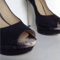 BRIAN ATWOOD "Florencia" Black Suede & Snakeskin Platform Pump (Size 38.5 / 8)
